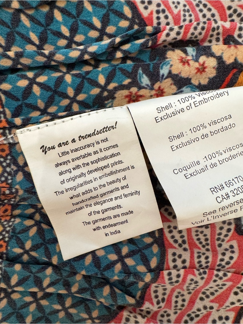 Anthropologie Bhanuni by Jyoti Allaire Beaded High Low Skirt Sz 4 NWT - Picture 7 of 7